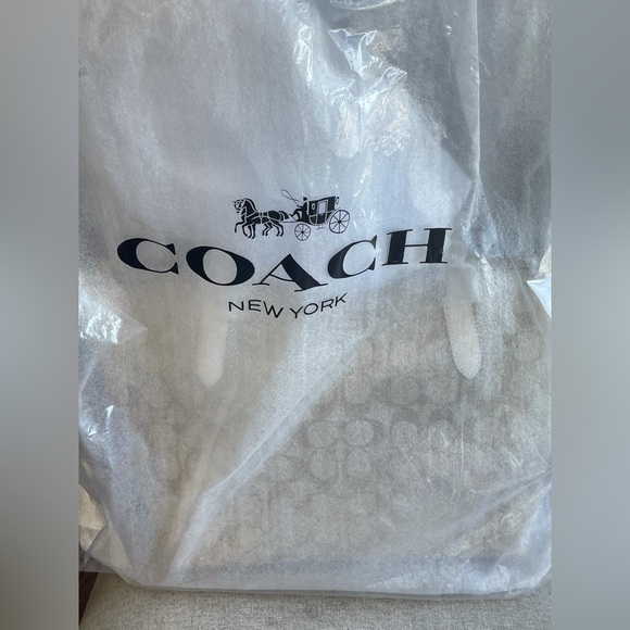 NWT！2PCS COACH ZIP TOP TOTE IN SIGNATURE CANVAS（4455）AND ID CARD CASE WALLET - Picture 9 of 16